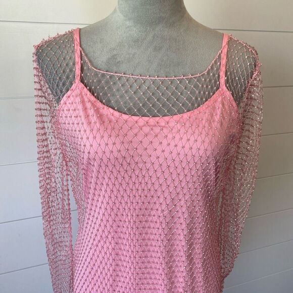 Endless Rose Embellished Mesh Overlay: Size Large NWT - Picture 2 of 11